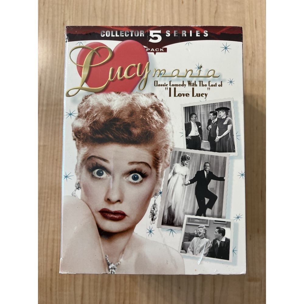Lucy Mania Collector Set 5 Pk VHS Tapes I Love Lucy Comedy Series GoodTimes NEW